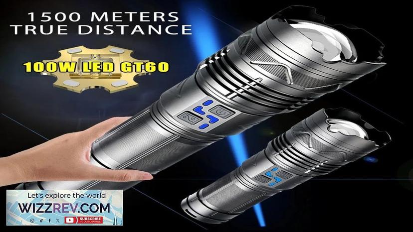 High Power Led Flashlight Super Bright Long Range Torch Rechargeable Ultra Powerful Review