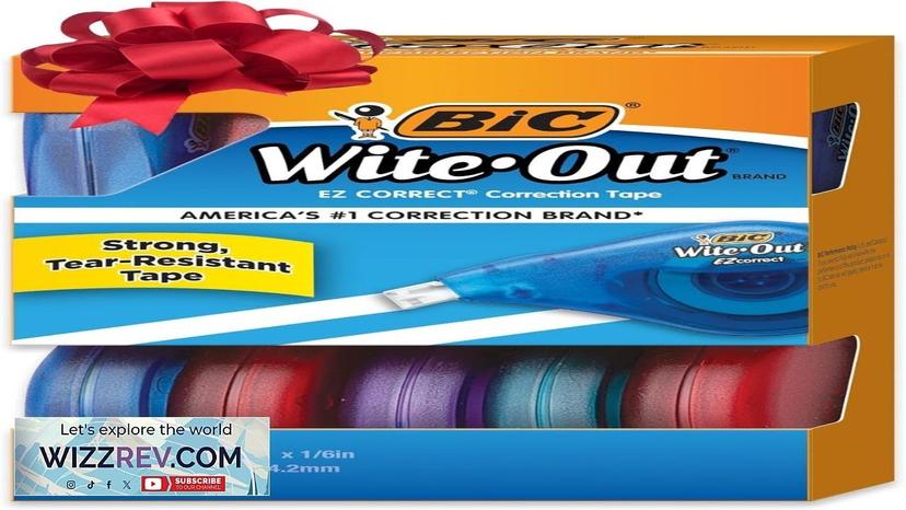 BIC Wite-Out Brand EZ Correct Correction Tape (WOTAP10- WHI) 39.3 Feet 10-Count Review