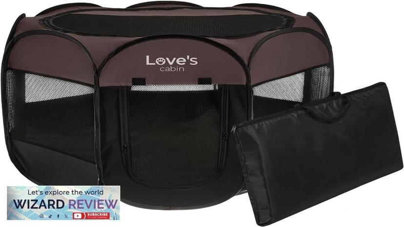 Love's cabin Pet Puppy Dog Playpen Small Dog Tent Crates Cage Indoor/Outdoor Review