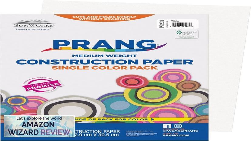 Prang (Formerly SunWorks) Construction Paper White 9" x 12" 50 Sheets Review