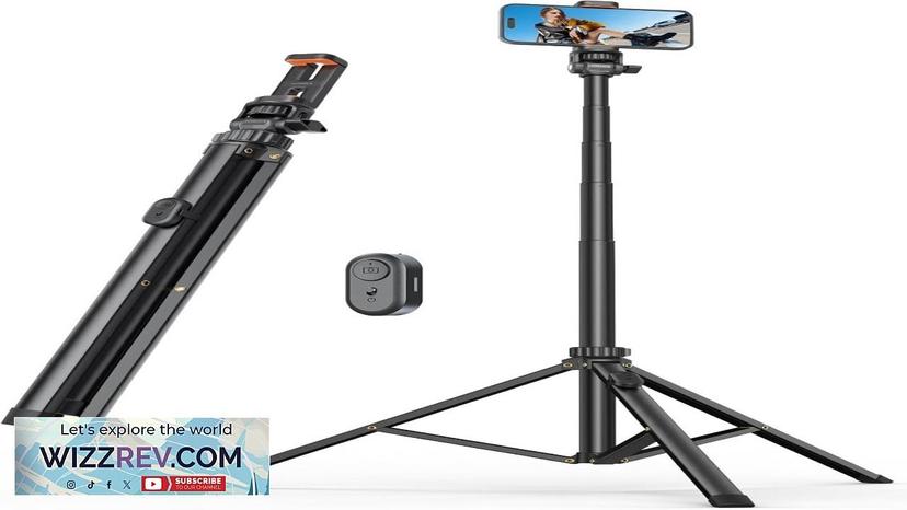 71'' Phone Tripod & Selfie Stick Tripod for iPhone with Detachable Remote Review