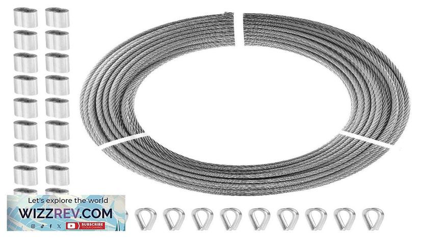 VEVOR T316 Stainless Steel Cable 1/8" 7x7 Steel Wire Rope 100 ft Review