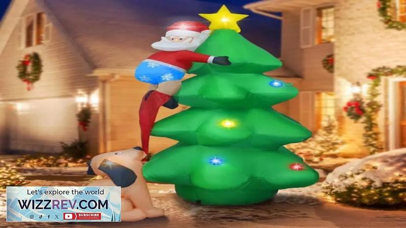 1.8M Christmas Decoration Inflatable Toys Santa Claus LED Lights Indoor Outdoor Inflatable Review