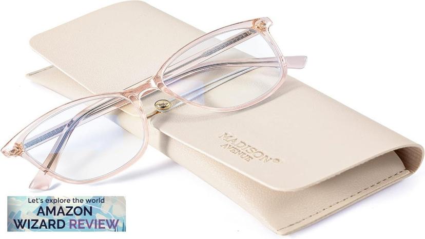 Madison Avenue Square Vintage TR90 Blue Light Blocking Reading Glasses for Women Review