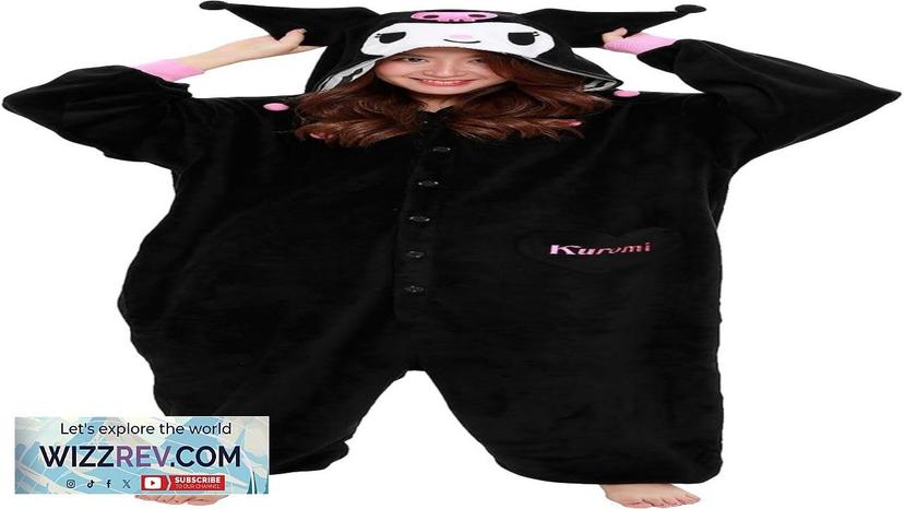 SAZAC Kuromi Kigurumi Onesie Jumpsuit Halloween Costume Review