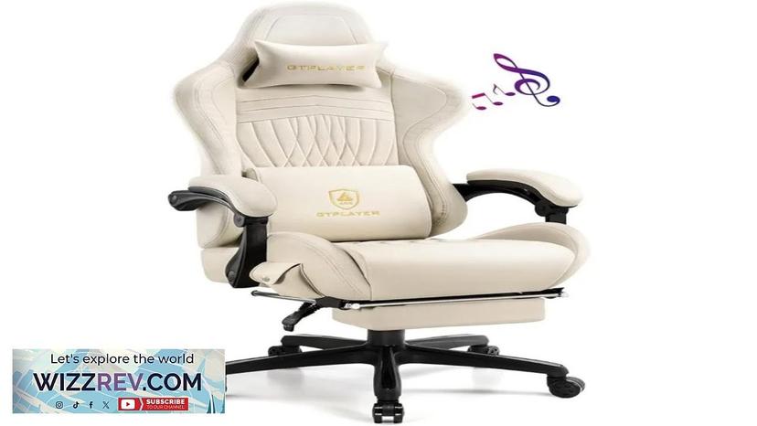 Computer Chair With Footrest and Bluetooth Speakers Reclining Gaming Chair With Linkage Review