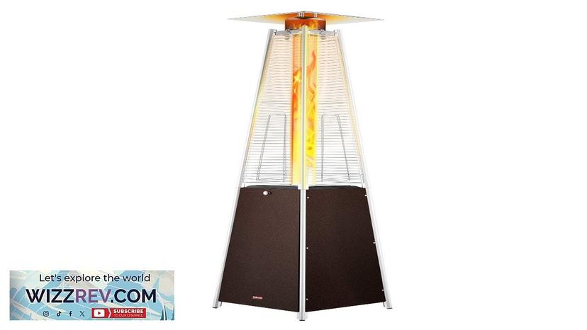 VEVOR Propane Patio Heater 48000BTU Pyramid w/Wheels for Outdoor Patio Bronze Review