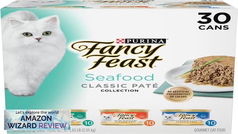 Purina Fancy Feast Seafood Classic Pate Collection Grain Free Wet Cat Food Review