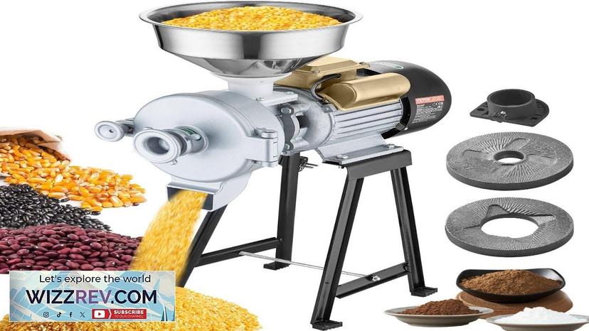 VEVOR 3000W Electric Grain Grinder Corn Wheat Flour Cereal Mill Wet Review