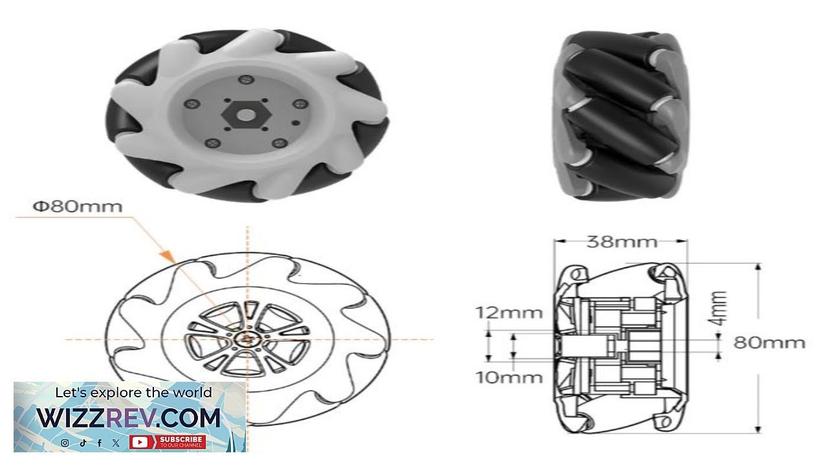 ROS Robot Universal Wheel Smart Car Tire (80mm Competition-Grade Mecanum Wheel) Review