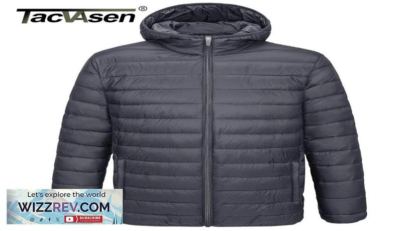 TACVASEN Men's Hooded Puffer Jacket Water-Repellent Warm Quilted Coat Autumn Winter Review