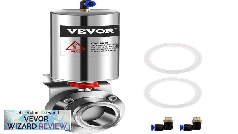 VEVOR Pneumatic Butterfly Valve 2" Pneumatic Sanitary Valve Heavy-Duty 304 Stainless Steel Review