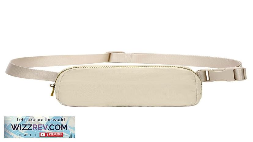 Small Fanny Pack Beige Fashionable Release Buckle For Sport Mothers Day Gift Review