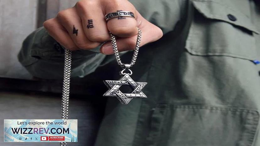 Pendant Necklaces Kpop Star Of David Israel Chain For Men Women Judaica Review