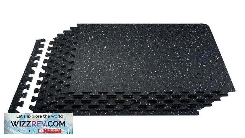 VEVOR 0.56" Thick Gym Floor Mats 12 Tiles Rubber Top with EVA Review