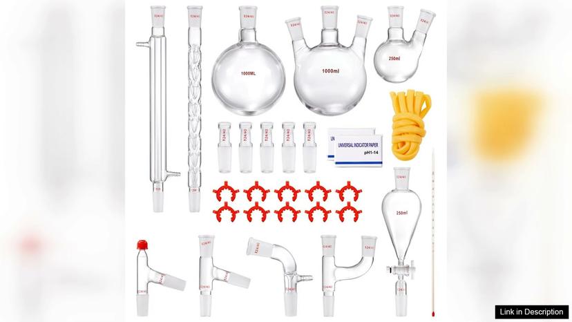 VEVOR Lab Distillation Kit 3.3 Boro Lab Glassware Distillation Kit with 24 Review