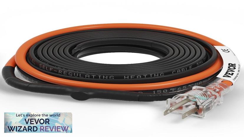 VEVOR Self-Regulating Pipe Heating Cable 30-feet 5W/ft Heat Tape for Pipes Freeze Review