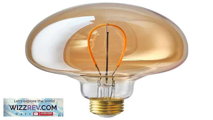 MOLNART IKEA LED bulb E26 150 lumen mushroom brown clear glass Review