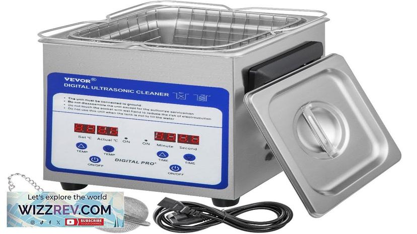 VEVOR Digital Ultrasonic Cleaner 2L Ultrasonic Cleaning Machine 40kHz Sonic Cleaner Machine Review