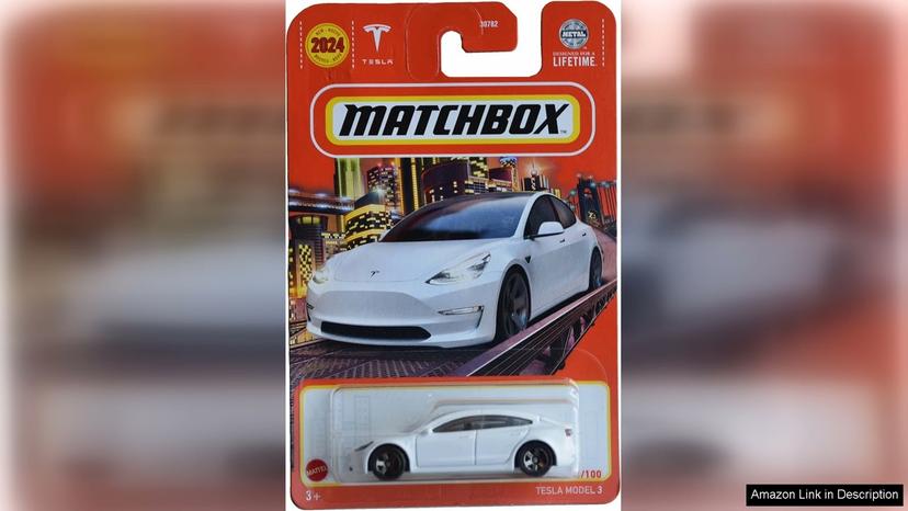 Matchbox Tesla Model 3 White 53/100 Review