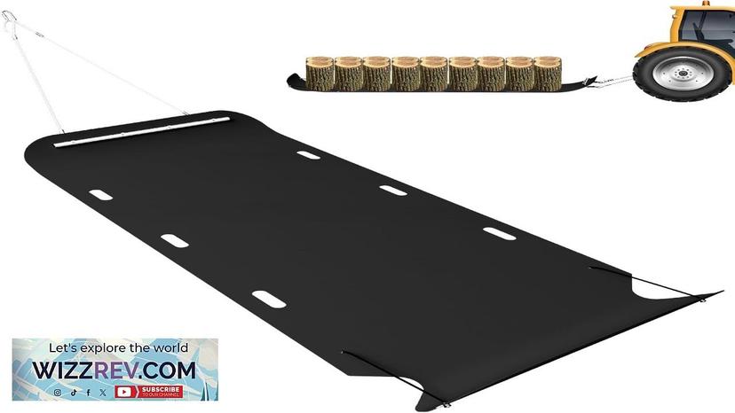 48" x 110" Heavy Duty Yard Sled 1/8 Inch Thickened HDPE Yard Review