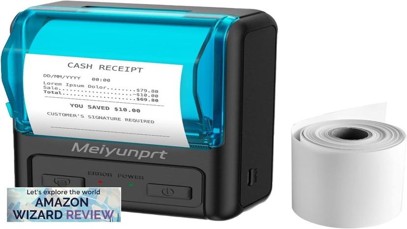 Receipt Printer Bluetooth Portable Thermal POS Receipt Printer for Small Business 58mm Review