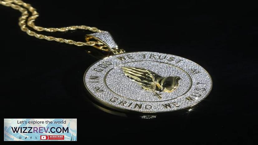 New arrived hip hop pendant with full cz paved gold plated punk Review