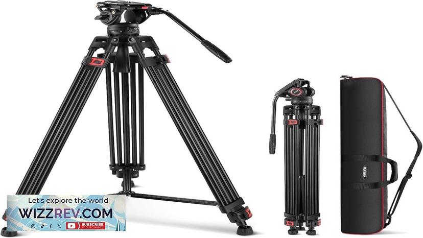 NEEWER 74" Video Tripod with Fluid Head QR Plate  Aluminum Heavy Review