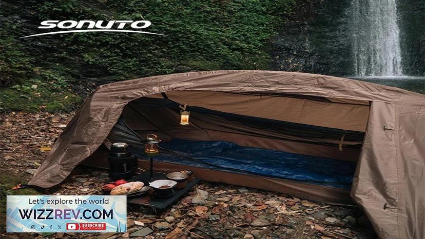 Sonuto-Camping Tent For Single Person Lightweight Nylon Tent Tactical Shelter With Mosquito Review