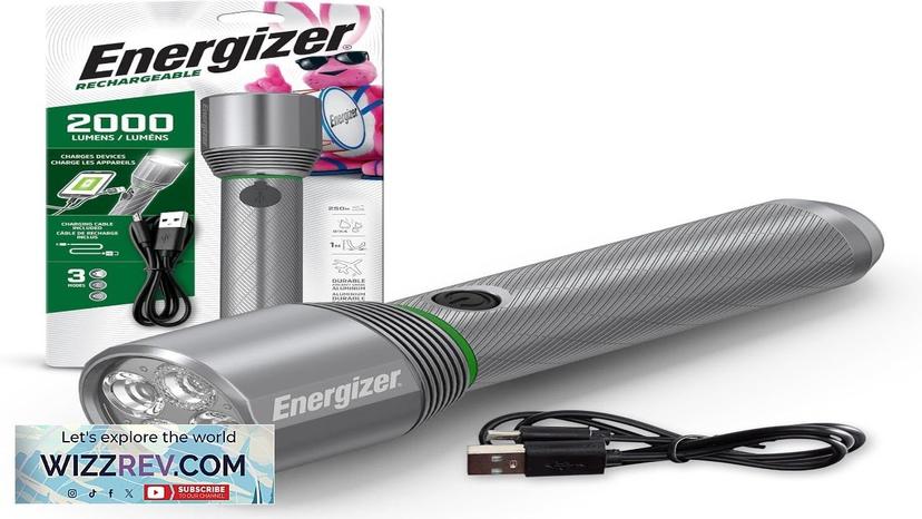 Energizer X2000 LED Rechargeable Flashlight Powerful 2000 Lumen Flash Light IPX4 Water Review