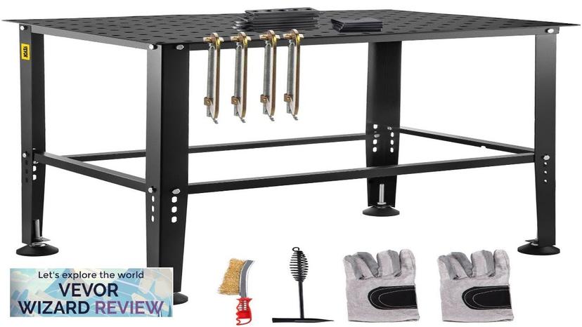 VEVOR Welding Table 36" x 24" Adjustable Workbench 0.12" Thick Industrial Workbench Review