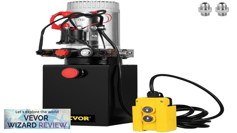 VEVOR Hydraulic Pump 6 Quart Hydraulic Power Unit 12V DC Hydraulic Pump Review