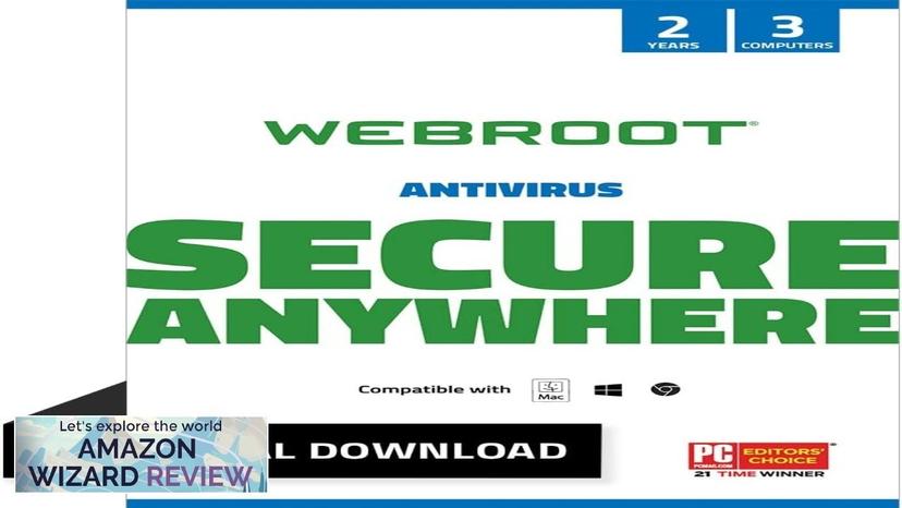 Webroot Antivirus Software 2024 3 Device 2 Year Download Review