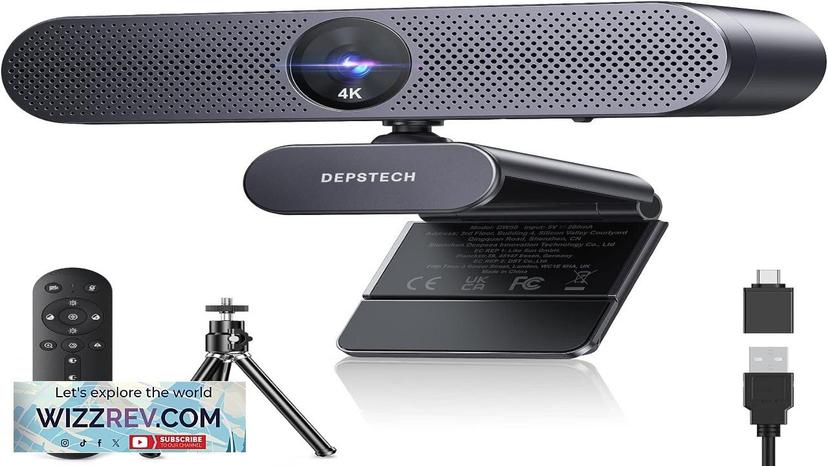 DEPSTECH Webcam 4K Zoomable Webcam with Microphone and Remote Equipped with Sony Review