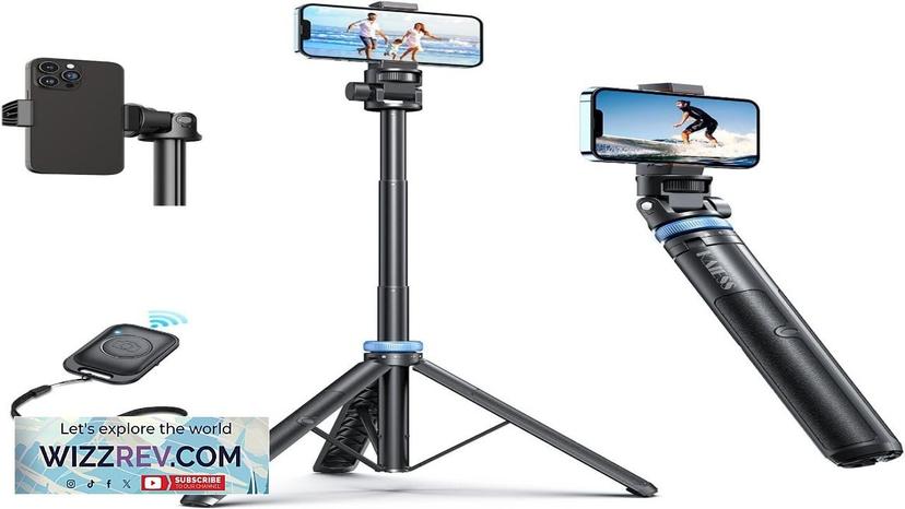 Kaiess 62" Tripod for iPhone Selfie Stick Tripod & Phone Tripod Stand Review