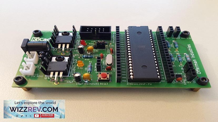 ATmega1284 Development Board with 5V and 3.3V Fast-Mode I2C Interfaces and Power Review