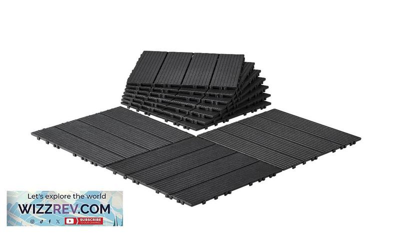 VEVOR Interlocking Deck Tiles 10 Pack 12"x12" Plastic for Porch Dark Grey Review