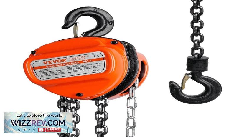 VEVOR Hand Chain Hoist 1 Ton 2200 lbs Capacity 10 FT Come Review