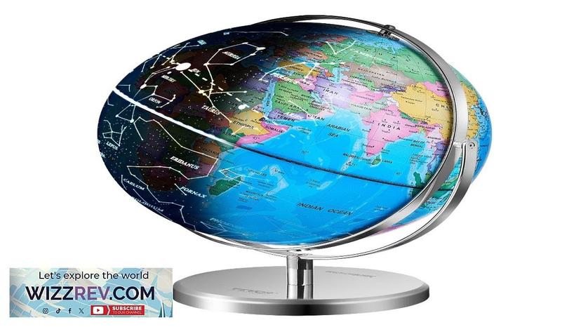 VEVOR Illuminated World Globe with Stand 9 in/228.6 mm Educational Earth Globe Review