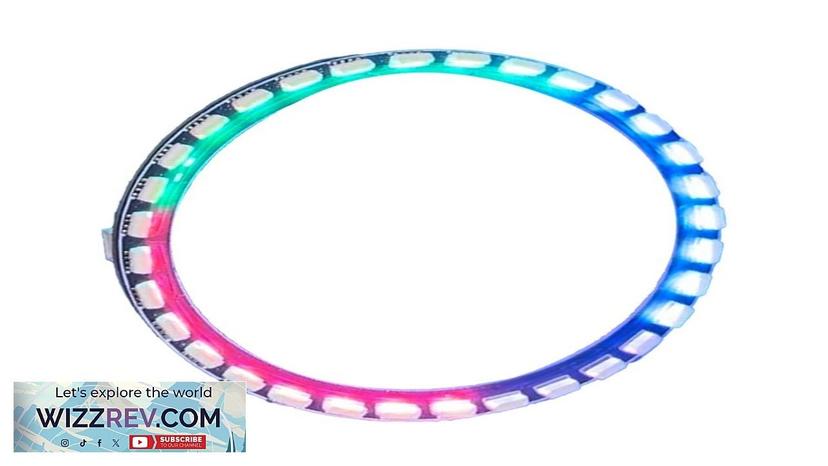 WS2812B Right Angle RGB LED Ring 24-bit 32 LEDs Circular Ring Light Review