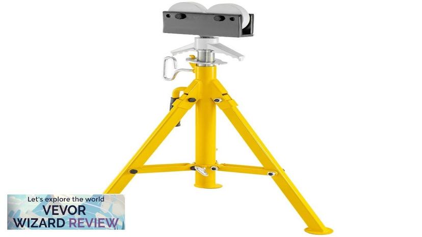 VEVOR 0.5-12 inch Roller Pipe Stand Adjustable Height 32"-55" Pipe 2500Lb Capacity Review