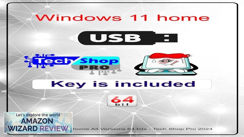 Tech-Shop-pro install Key Included USB For Windows 11 Home Version 32/64 bit. Review