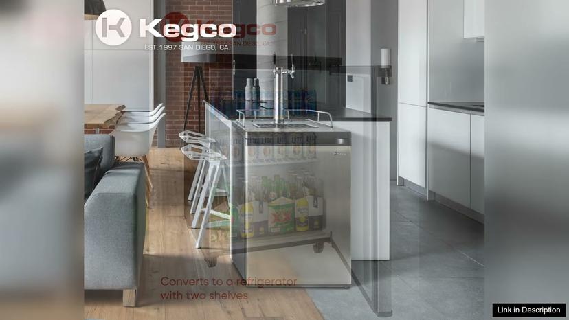 Kegco 24" Wide Homebrew Dual Tap Stainless Kegerator Draft Tower Review