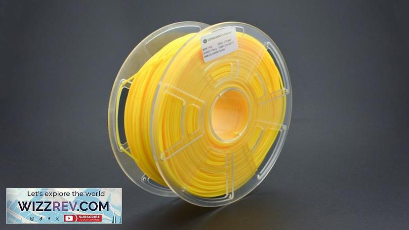 1.75mm (0.07") PLA (750g) – Yellow (Discontinued) Review