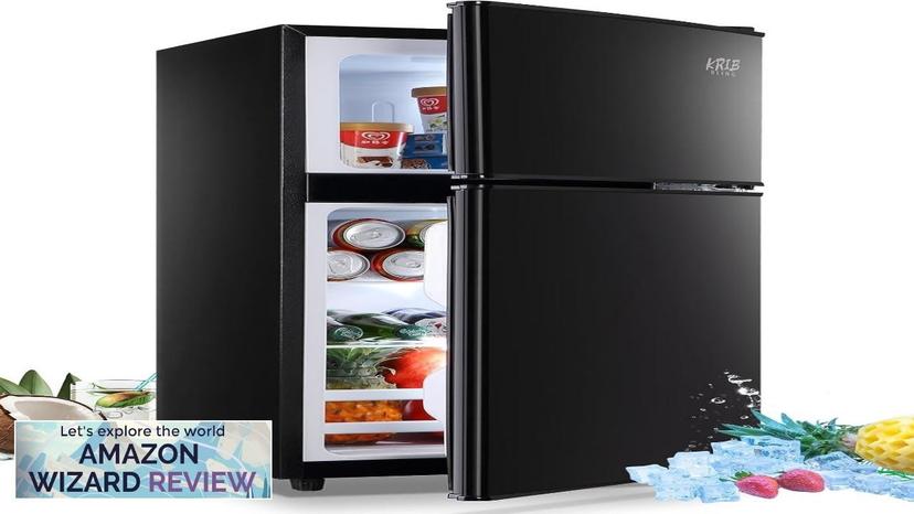 KRIB BLING Compact Refrigerators with Freezer on Top Mini Fridge 7- Level Review