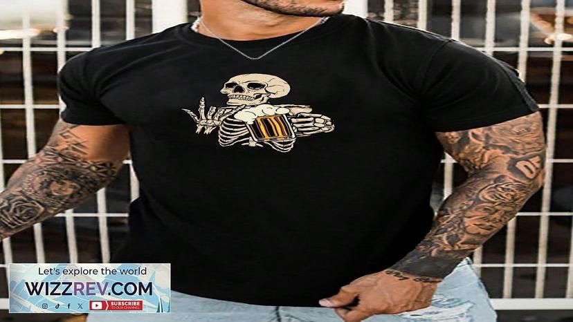 Manfinity RebelGame Men Cotton Skeleton Print Tee SHEIN USA Review