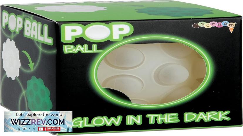 iscream Fidget Fun 2.5" Popper Ball for Calm and Focus Glow Review