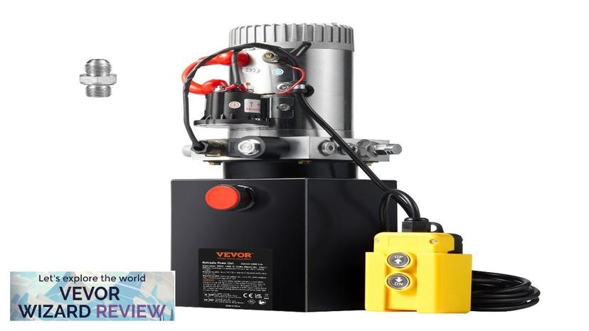 VEVOR Hydraulic Pump 8 Quart Hydraulic Dump Trailer Pump Single Acting Hydraulic Review