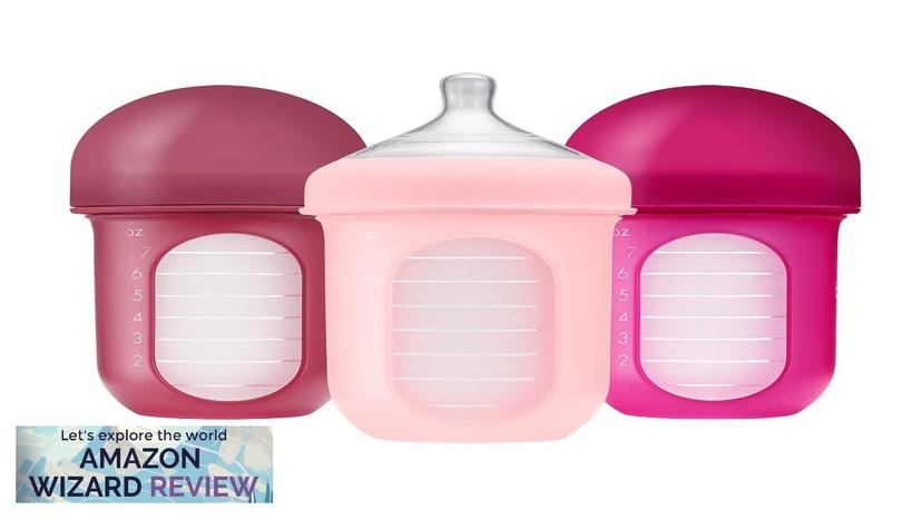 Boon Nursh Reusable Silicone Baby Bottles with Collapsible Silicone Pouch Design Review