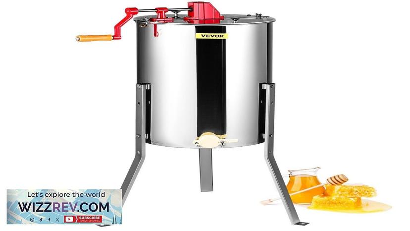 VEVOR Manual Honey Extractor 2/4 Frames Honey Spinner Extractor Stainless Steel Beekeeping Review